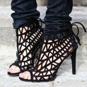 Zara Caged Heels